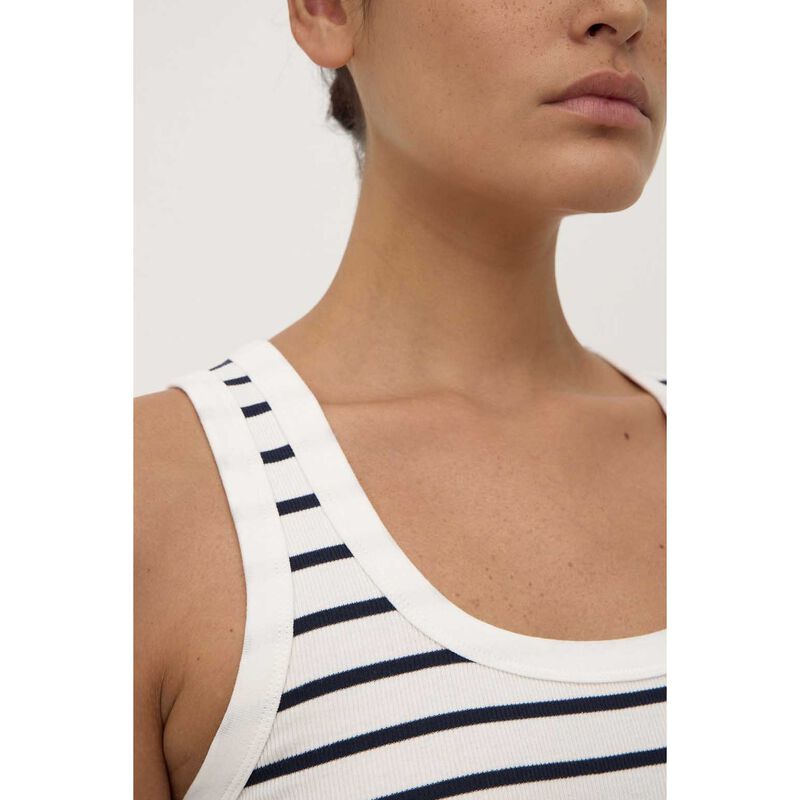 Assembly Label Leony Stripe Tank True Navy Antique White image number 2